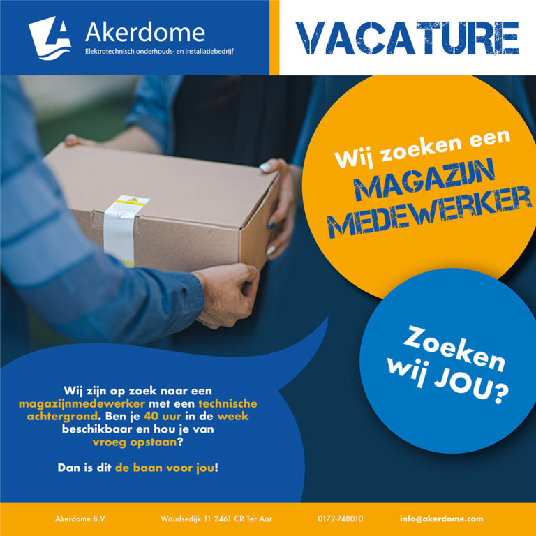 Magazijnmedewerker (40 Uur) - Akerdome BV